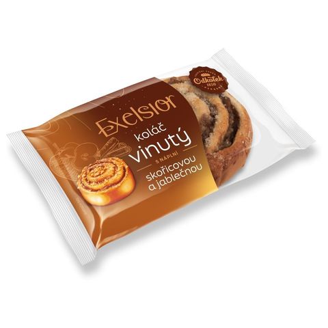 Exelsior Vinutý koláč se skořicovou a jablečnou náplní | 80 g