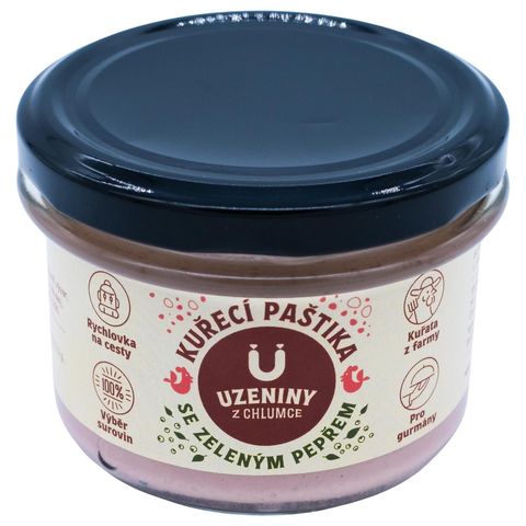 Uzeniny z Chlumce Chicken Pâté with Green Pepper | 180 g