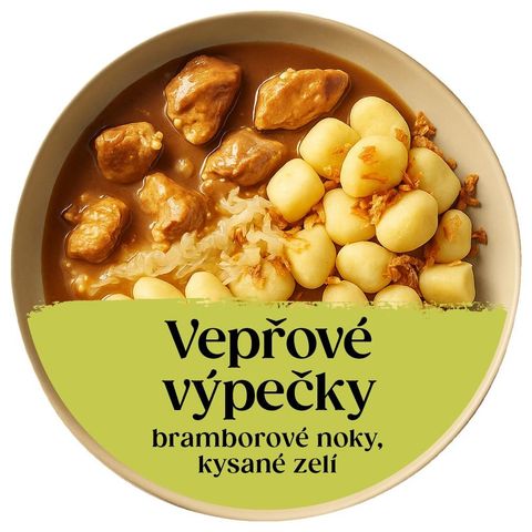 Cibule Bistro Vepřové výpečky s kysaným zelím a bramborovými noky | 400 g