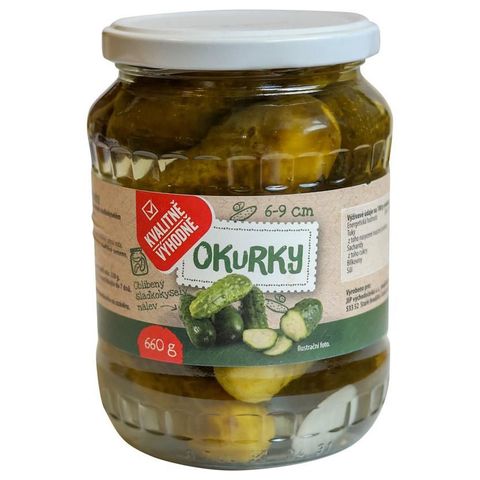 Kvalitně Výhodně Pickles 6–9 cm | 660 g