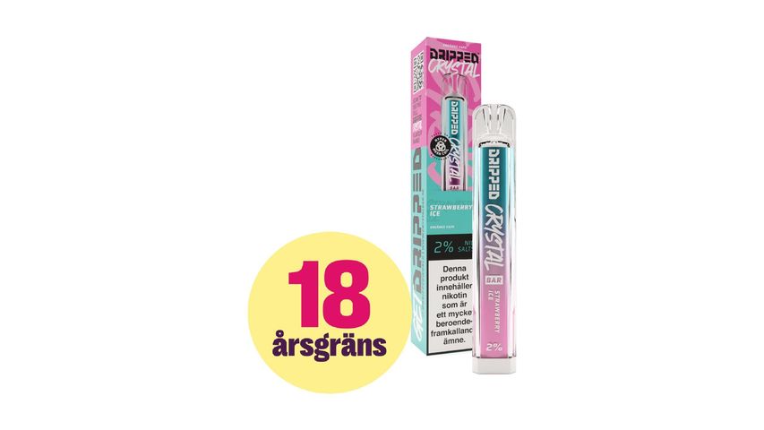 Dripped Strawberry Ice - Engångs Vape 20mg
