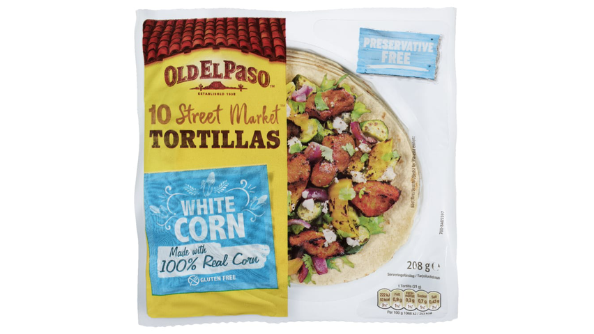 Old El Paso Tortillas 100% Mais Glutenfri | 208g