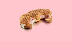 Croissant Schinken, Käse und Mayonaise