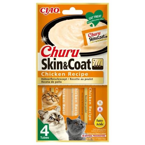 Churu Skin & Coat Chicken Treat | 4 x 14 g