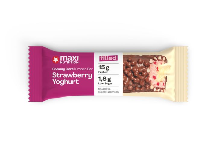 MaxiNutrition Fehérje szelet epres joghurttal 45 g