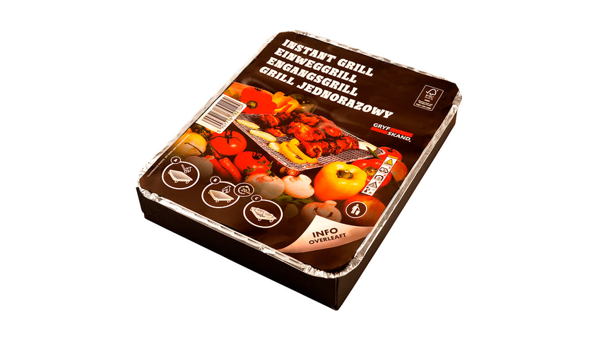 Gryfskand engangsgrill | 1stk