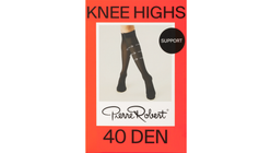 Pierre Robert Knee High Support Black | Sort 3pk 36-41