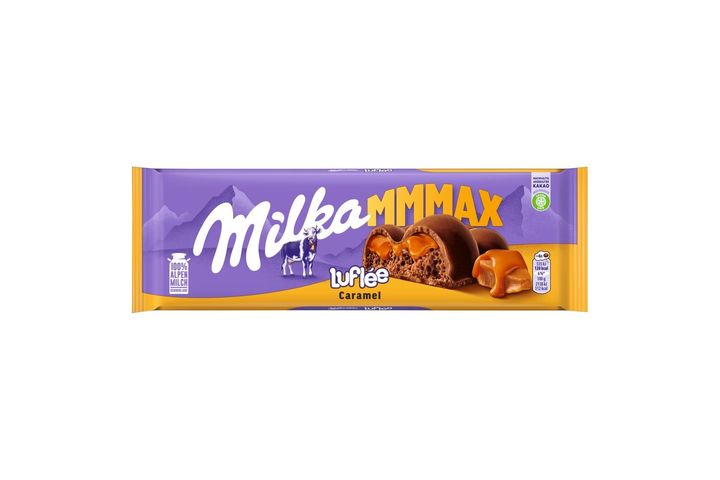 Milka Mmmax mléčná čokoláda s karamelovou náplní | 250 g