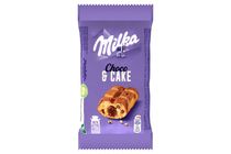Milka Cake & Choc Piskóta Tejcsokoládé Darabokkal és Csokoládés Töltelékkel 35 G