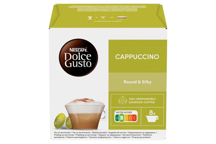 NESCAFÉ Dolce Gusto Cappuccino tej- és kávékapszula cukorral 16 db 186,4 g