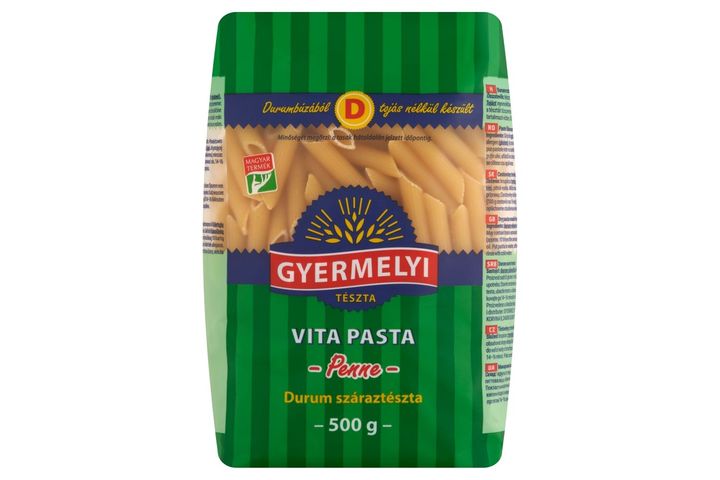 Gyermelyi Vita Pasta Penne durum száraztészta 500 g