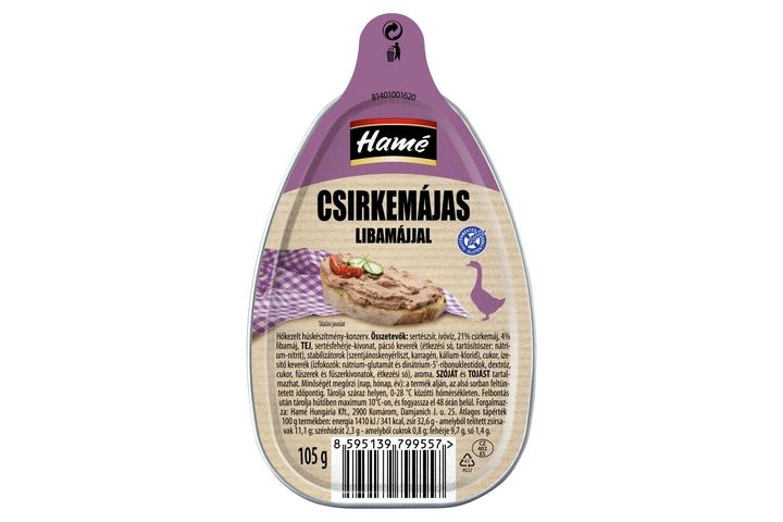 Hamé csirkemájas libamájjal 105 g