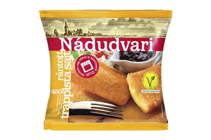 Nádudvari Quick-Frozen Deep-Fried Trappist Cheese 450 g