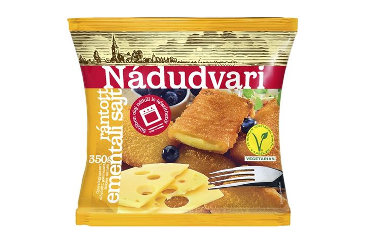 Nádudvari gyorsfagyasztott rántott ementáli sajt 350 g