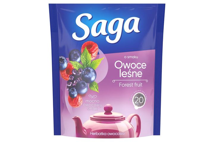 Saga Forest Fruit ízesített gyümölcstea 20 filter 34 g