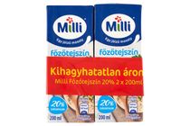 Milli UHT főzőtejszín 20% 2 x 200 ml