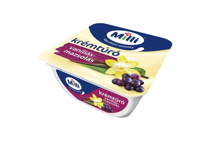 Milli vaníliás-mazsolás krémtúró 90 g