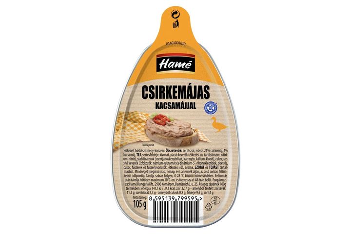 Hamé csirkemájas kacsamájjal 105 g