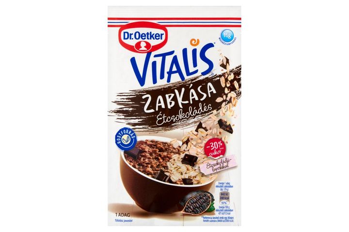 Dr. Oetker Vitalis étcsokoládés zabkása alappor 54 g