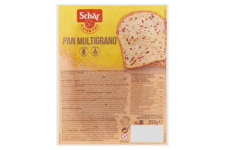 Schär gluténmentes szeletelt magvas kenyér 250 g