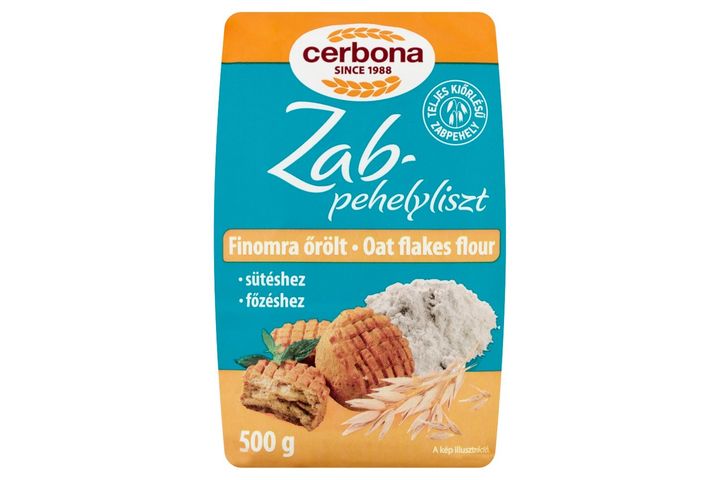 Cerbona finomra őrölt zabpehelyliszt 500 g