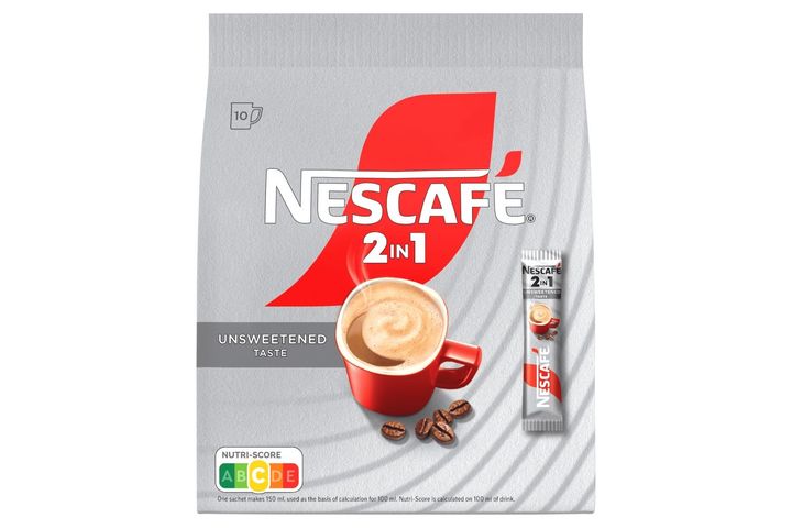 NESCAFÉ 2in1 Unsweetened Taste  azonnal oldódó kávéspecialitás 10 x 8 g (80 g)
