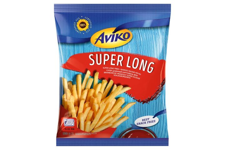 Aviko Super Long elősütött és gyorsfagyasztott szalmaburgonya sütőbe 600 g
