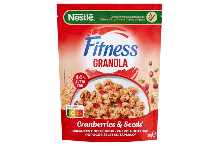 Nestlé Fitness Ropogós gabonafalatok zabpehellyel, áfonyával, tökmaggal és ásványi anyagokkal 300 g