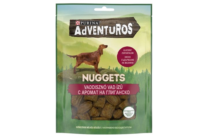 Purina Adventuros Nuggets vaddisznó, vad ízű kutya jutalomfalat 90 g