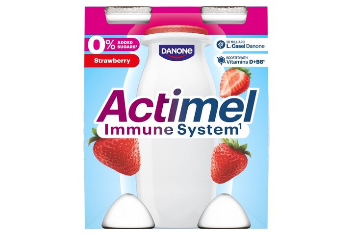 Danone Actimel eperízű sovány joghurtalapú ital édesítőszerekkel 4 x 100 g (400 g)