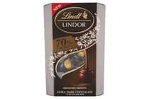 Lindt Lindor extra keserű étcsokoládé lágyan olvadó töltelékkel 70% 200 g