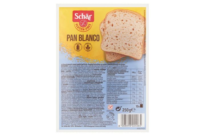 Schär gluténmentes szeletelt fehérkenyér 250 g