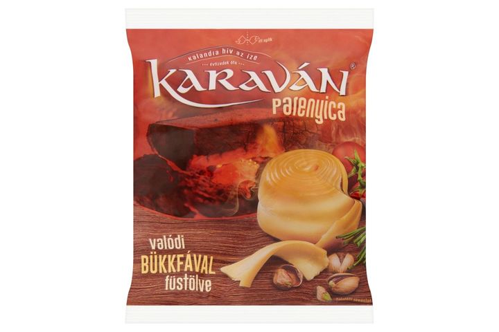 Karaván félkemény, félzsíros, füstölt parenyica sajt 105 g