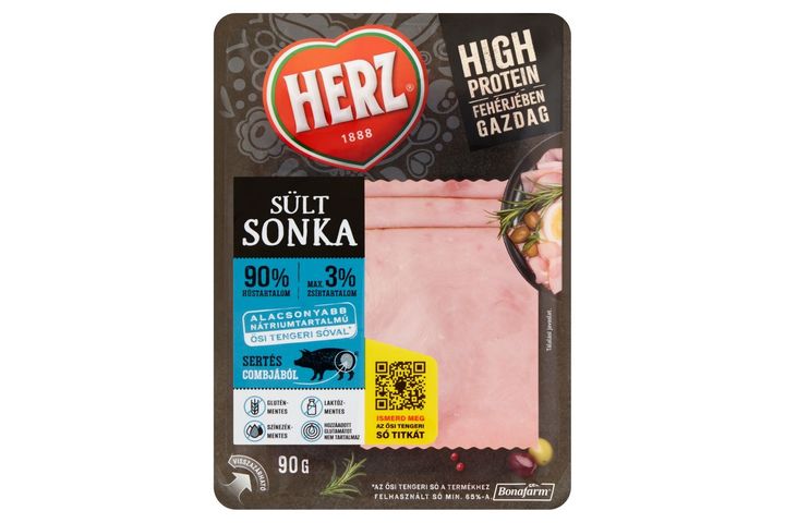 HERZ szeletelt sült sonka 90 g
