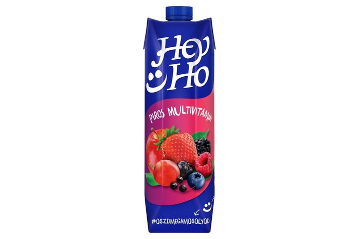 Hey-Ho Piros Multivitamin vegyes gyümölcsital 7 vitaminnal 1 l
