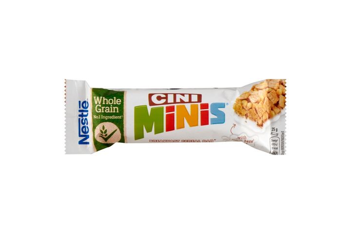 Nestlé Cini Minis fahéjas gabonapehely-szelet tejbevonó talppal vitaminokkal és kalciummal 25 g