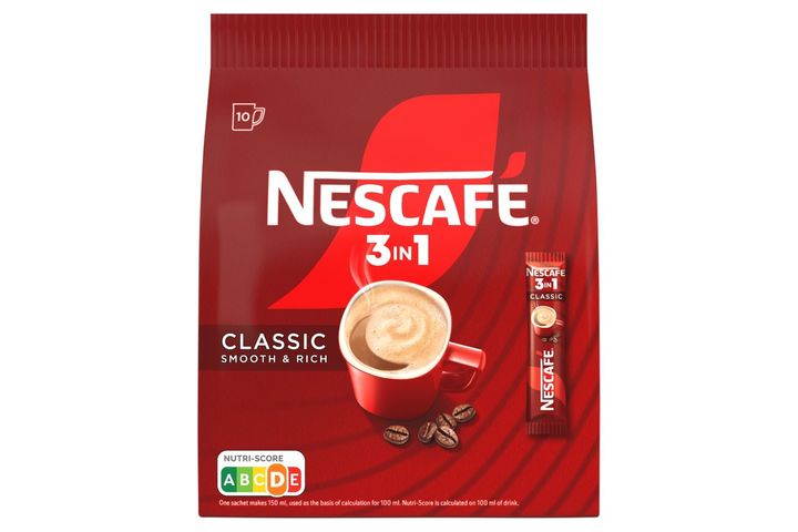 NESCAFÉ 3in1 Classic Smooth & Rich azonnal oldódó kávéspecialitás 10 x 16,5 g (165 g)