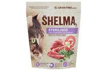 Shelma Sterilised bezobilné hovězí granule pro kočky | 750 g