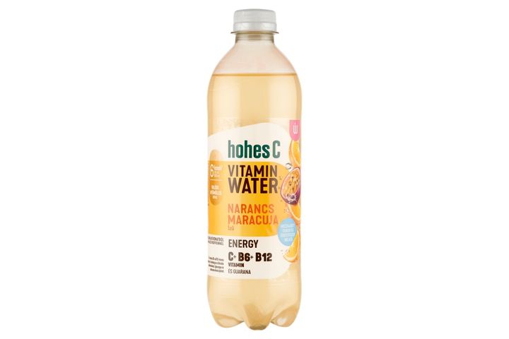 Hohes C Vitamin Water Energy Orange-Passion Fruit-Flavored Carbonated Soft Drink 0,5 l