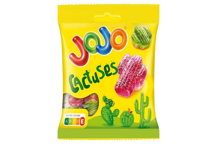 Jojo Savanyú Kaktusz, vegyes gyümölcsízű gluténtmentes gumicukorka 80 g