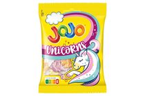 Jojo Unikorns gluténmentes vegyes gyümölcsízű habosított gumicukorka 80 g