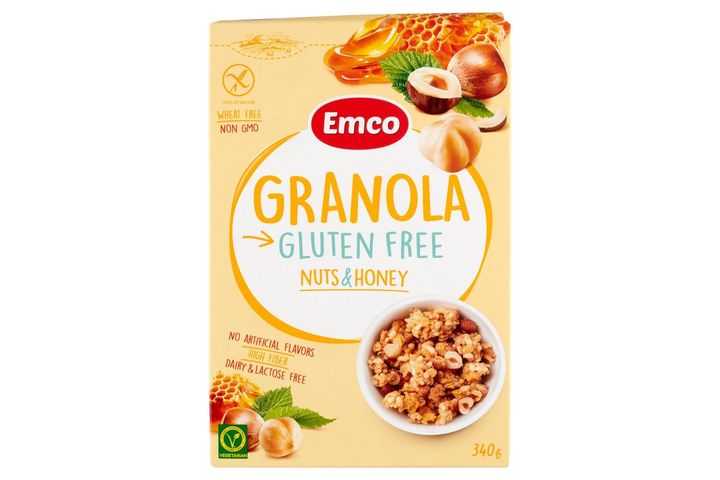Emco Gluten Free Granola Honey & Hazelnut 340 g