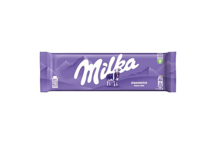 Milka alpesi tej felhasználásával készült tejcsokoládé 250 g