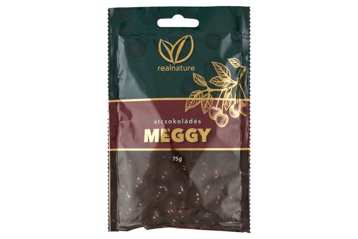 Real Nature étcsokoládés meggy 75 g
