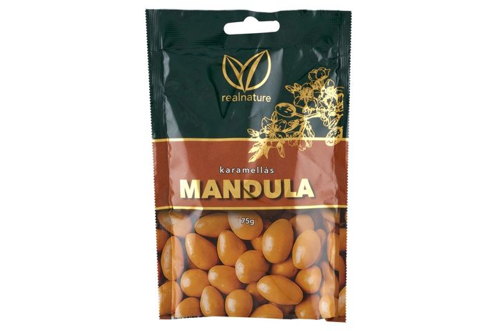 Real Nature Caramelized Almonds 75 g
