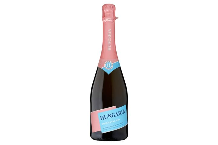 Hungaria Rosé palackban erjesztett különlegesen száraz rosé minőségi pezsgő 12% 0,75 l