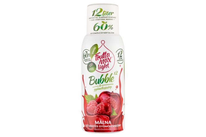 FruttaMax Bubble¹² Light Raspberry Flavoured Mixed fruit Syrup with Sweeteners 500 ml