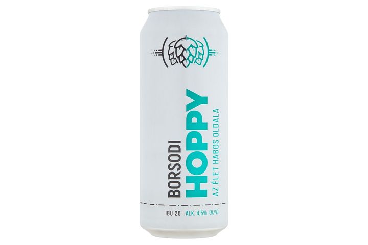 Borsodi Hoppy világos sör 4,5% 0,5 l
