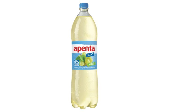 Apenta Light Grape Soft Drink with Lightly Carbonated Mineral Water with Sweeteners 1,5 l