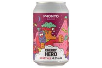 MONYO Cherry Hero Ale Top-Fermented Unfiltered Beer with Sour Cherry 4,3% 330 ml